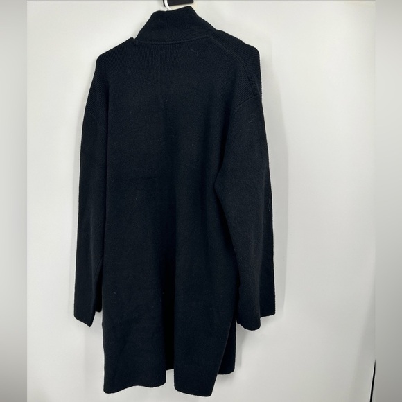 NWT J Crew $178 Women's Cocoon sweater blazer In Black Merino Wool Blend - Picture 5 of 5